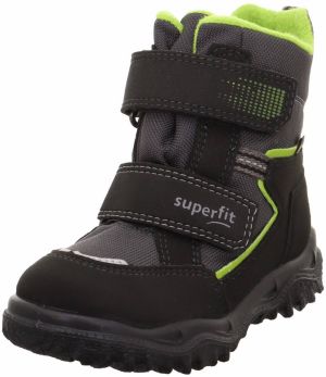 SUPERFIT Snehule 'HUSKY'  antracitová / striebornosivá / svetlozelená / čierna