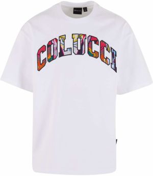 Colucci Tričko 'College'  žltá / fialová / červená / biela