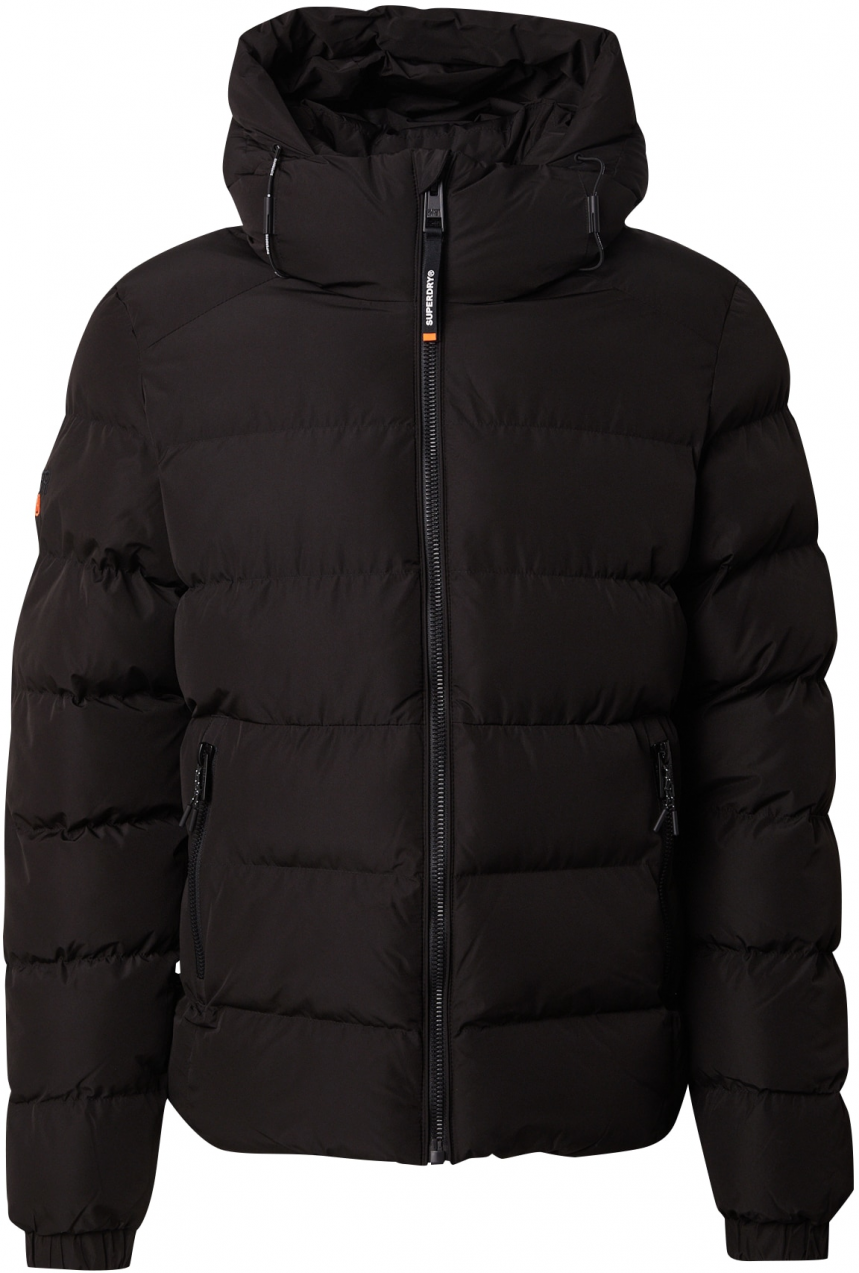 Superdry Zimná bunda  čierna