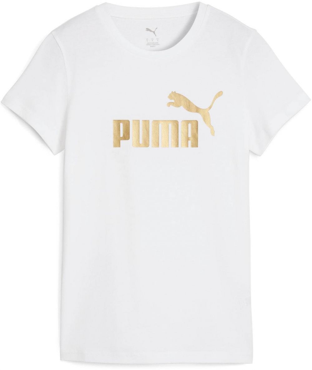 PUMA Funkčné tričko  zlatá / biela