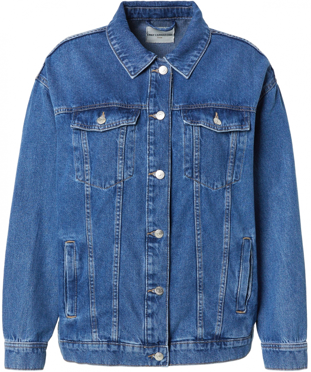 ONLY Carmakoma Prechodná bunda 'CAROcean'  modrá denim