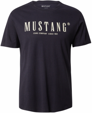 MUSTANG Tričko 'Austin'  čierna / biela
