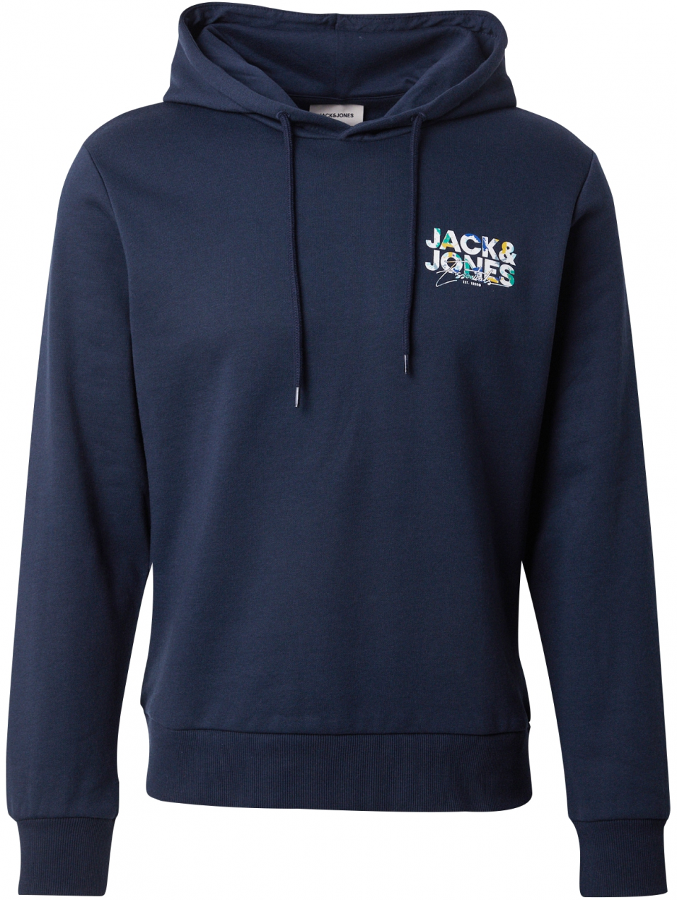 JACK & JONES Mikina 'JJGEPLAS'  modrá / zelená / biela