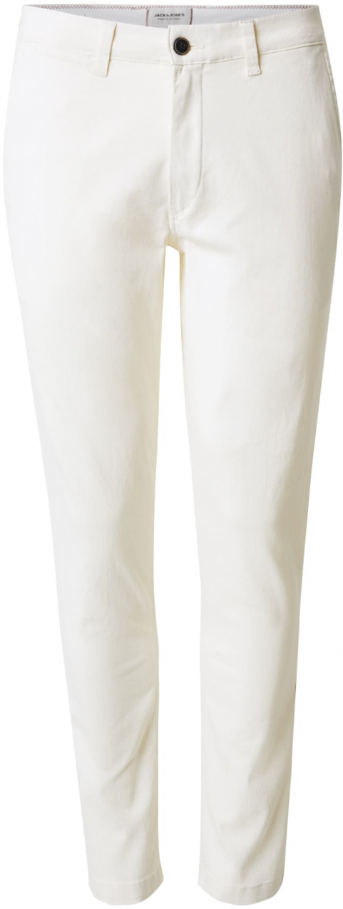 JACK & JONES Chino nohavice 'JJIMARCO JJDAVE'  biela ako vlna