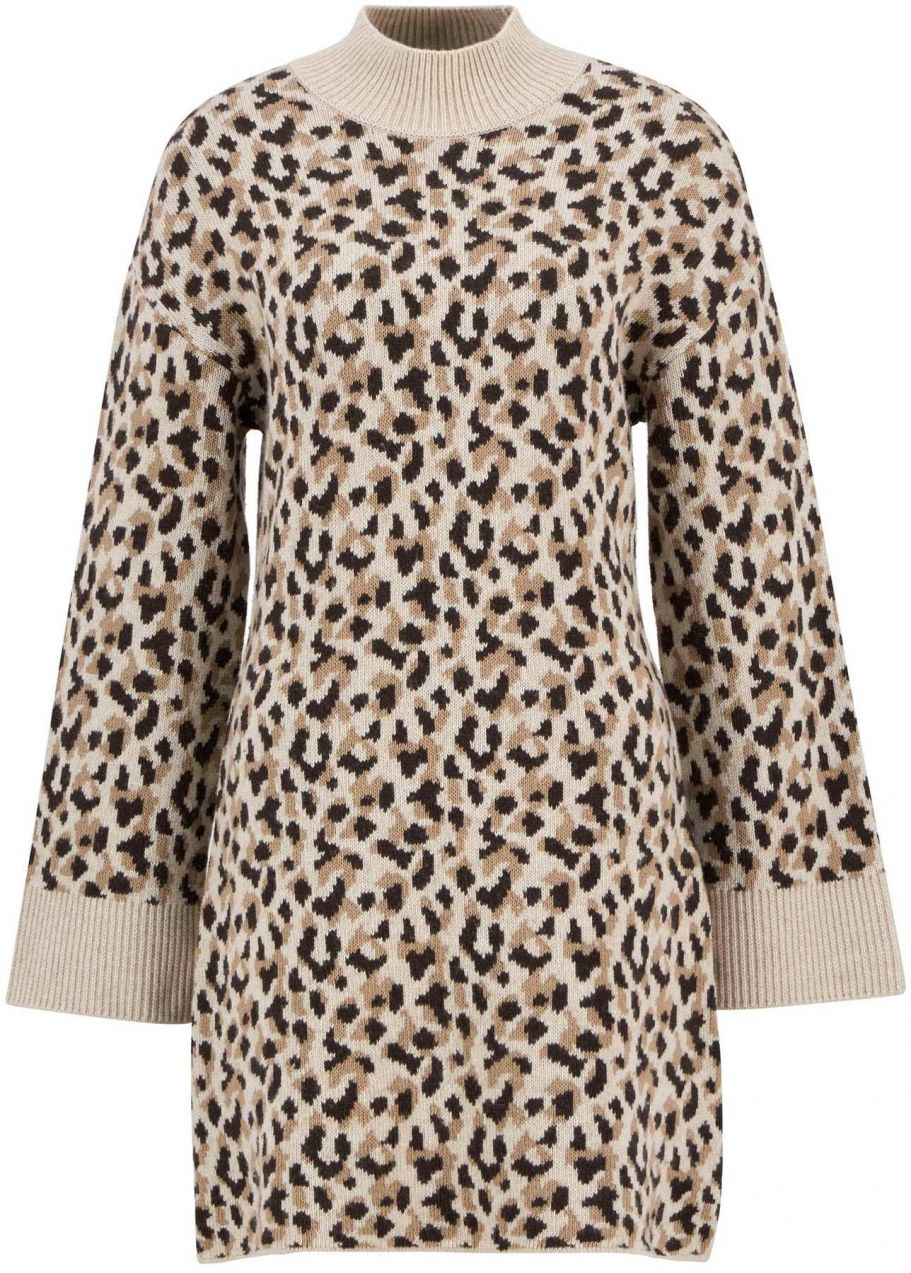Barbour International Pletené šaty 'Juliana'  tmelová / kapučíno / čierna