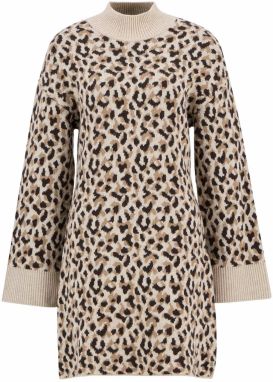 Barbour International Pletené šaty 'Juliana'  tmelová / kapučíno / čierna