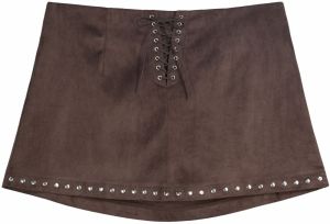 Bershka Sukňa  čokoládová