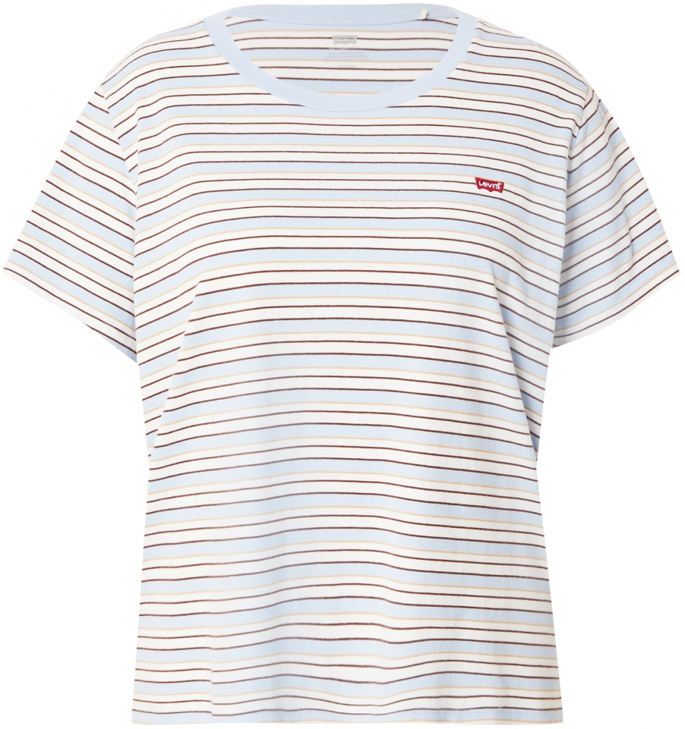 Levi's® Plus Tričko 'The Perfect'  béžová / modrosivá / tmavohnedá / biela ako vlna