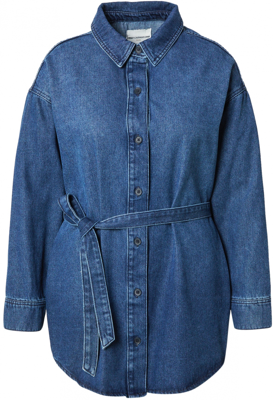 ONLY Carmakoma Prechodná bunda 'CARANE'  modrá denim