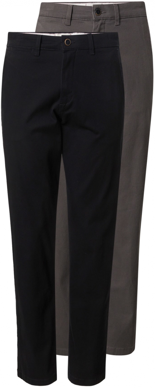 JACK & JONES Chino nohavice 'JPSTKANE DAVE'  tmavosivá / čierna