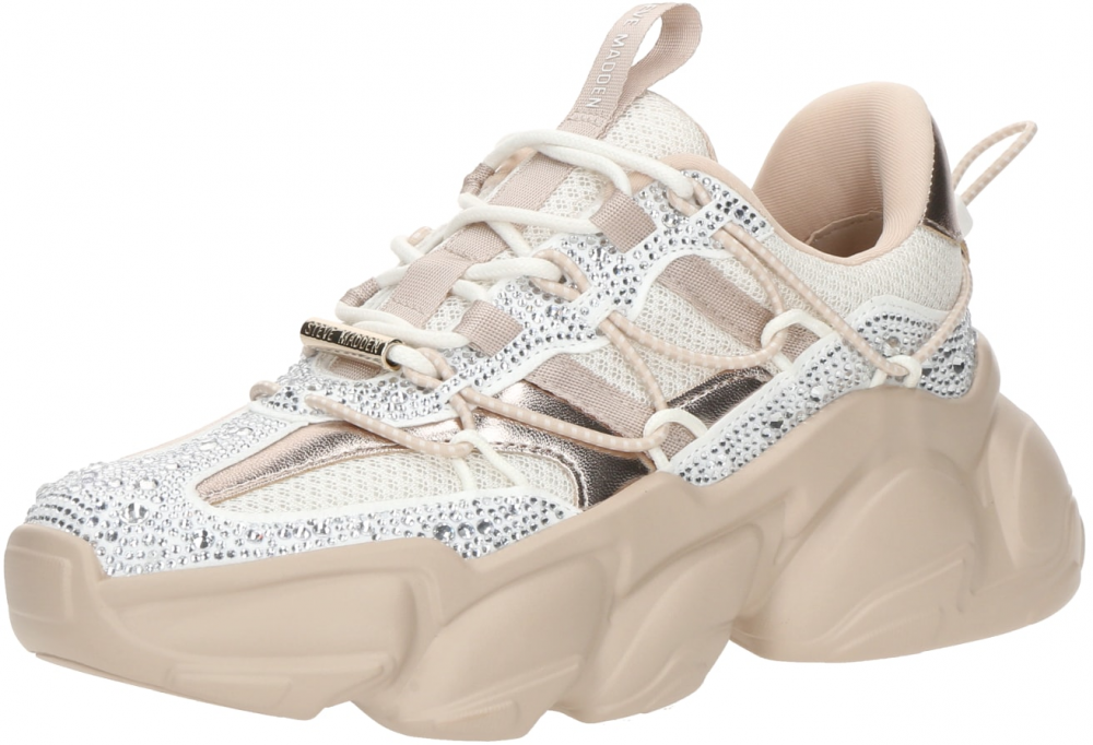 STEVE MADDEN Nízke tenisky 'Spectator-R'  béžová / svetlobéžová / zlatá / strieborná