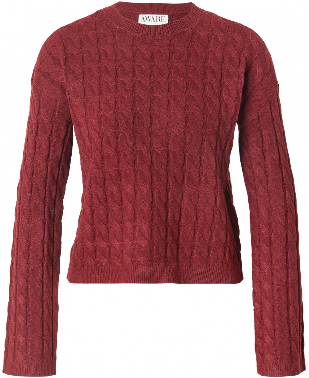 VERO MODA Sveter 'AWLorella'  tmavočervená
