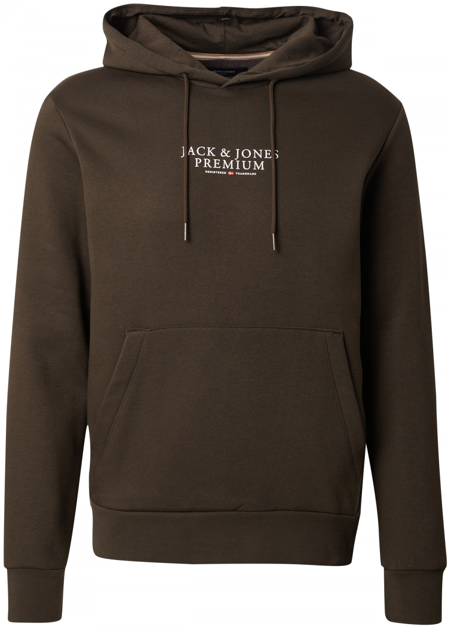 JACK & JONES Mikina 'JPRBLUARCHIE'  olivová / biela