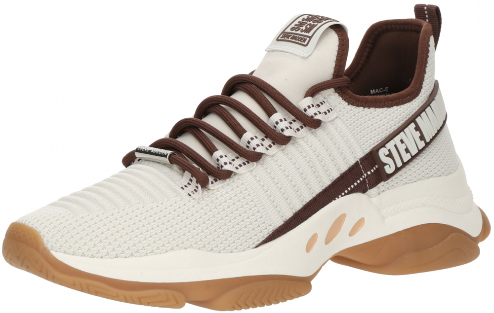 STEVE MADDEN Nízke tenisky 'MAC-E'  hnedá / biela