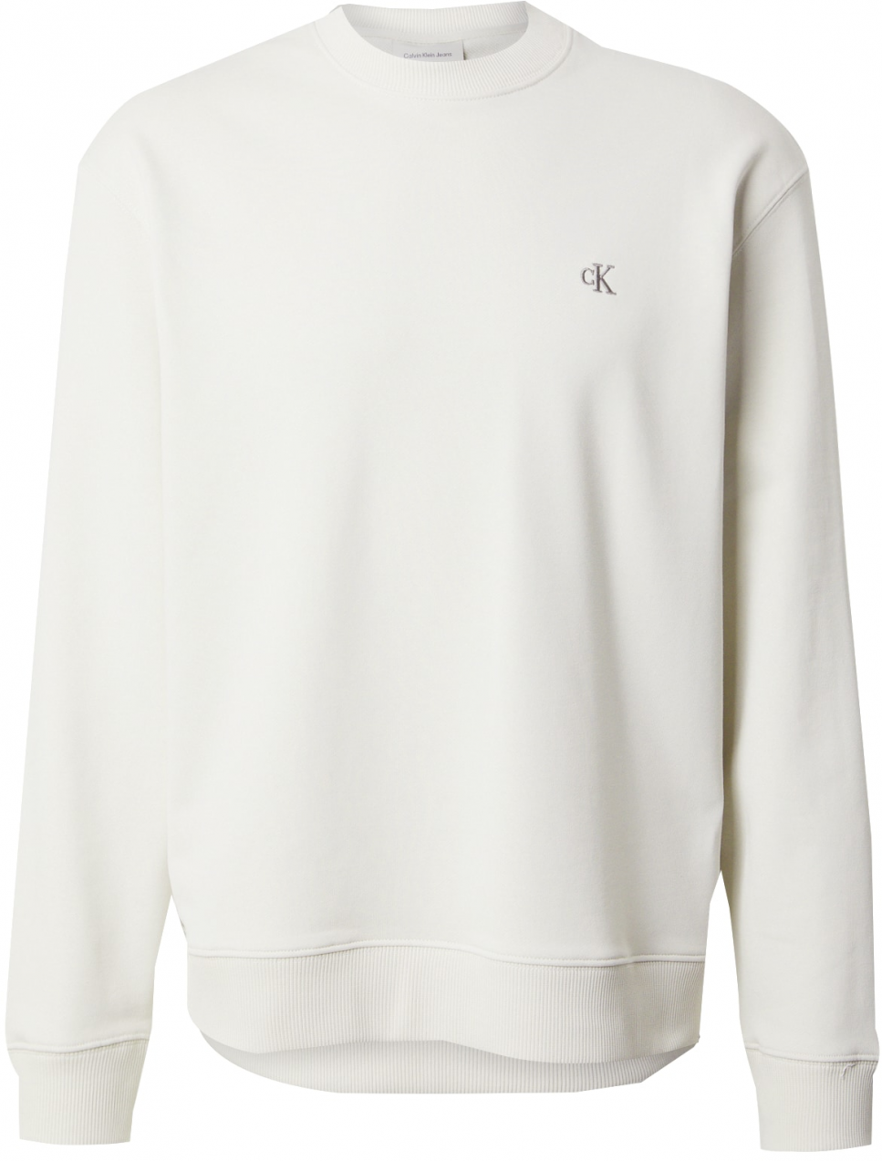 Calvin Klein Jeans Mikina  svetlohnedá / prírodná biela