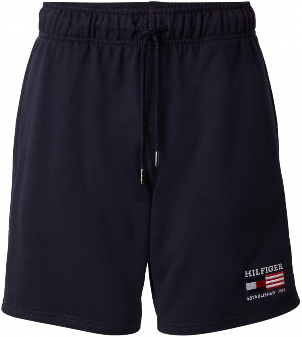 TOMMY HILFIGER Nohavice 'AMERICANA'  tmavomodrá / červená / biela