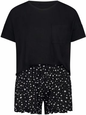 Hunkemöller Kraťasy  čierna / biela