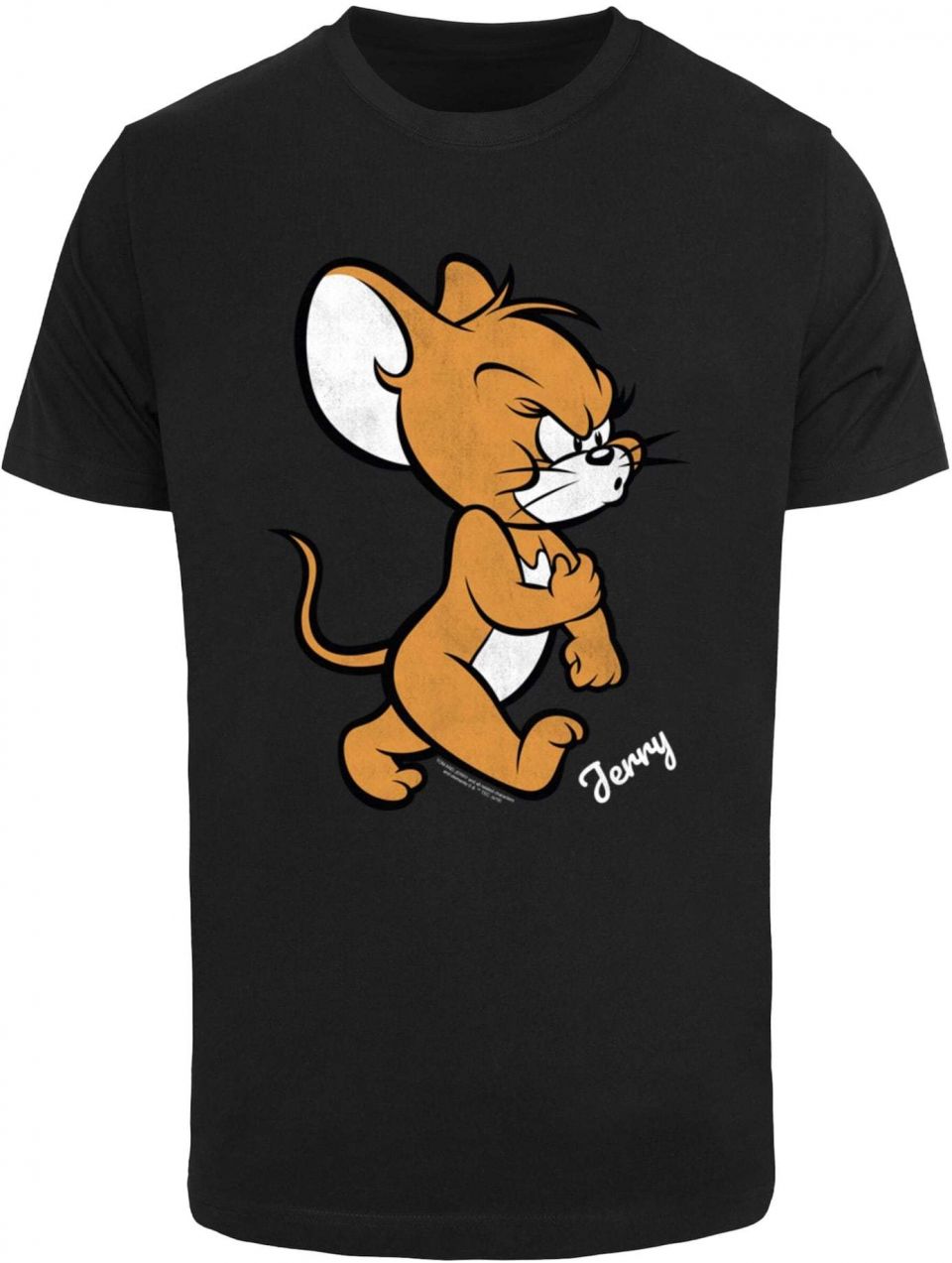 ABSOLUTE CULT Tričko 'Tom & Jerry - Angry Mouse'  karamelová / čierna / biela