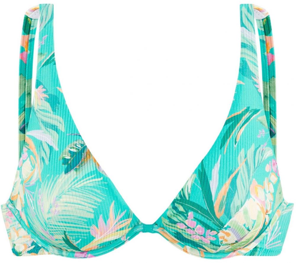 VENICE BEACH Bikinový top  krémová / tyrkysová / petrolejová / levanduľová