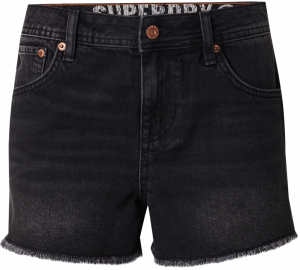 Superdry Nohavice  čierna