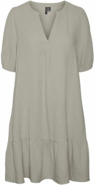VERO MODA Šaty 'VMNATALI'  striebornosivá