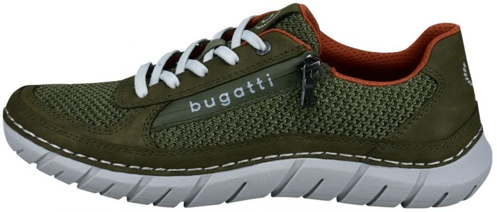 bugatti Nízke tenisky  olivová / oranžová