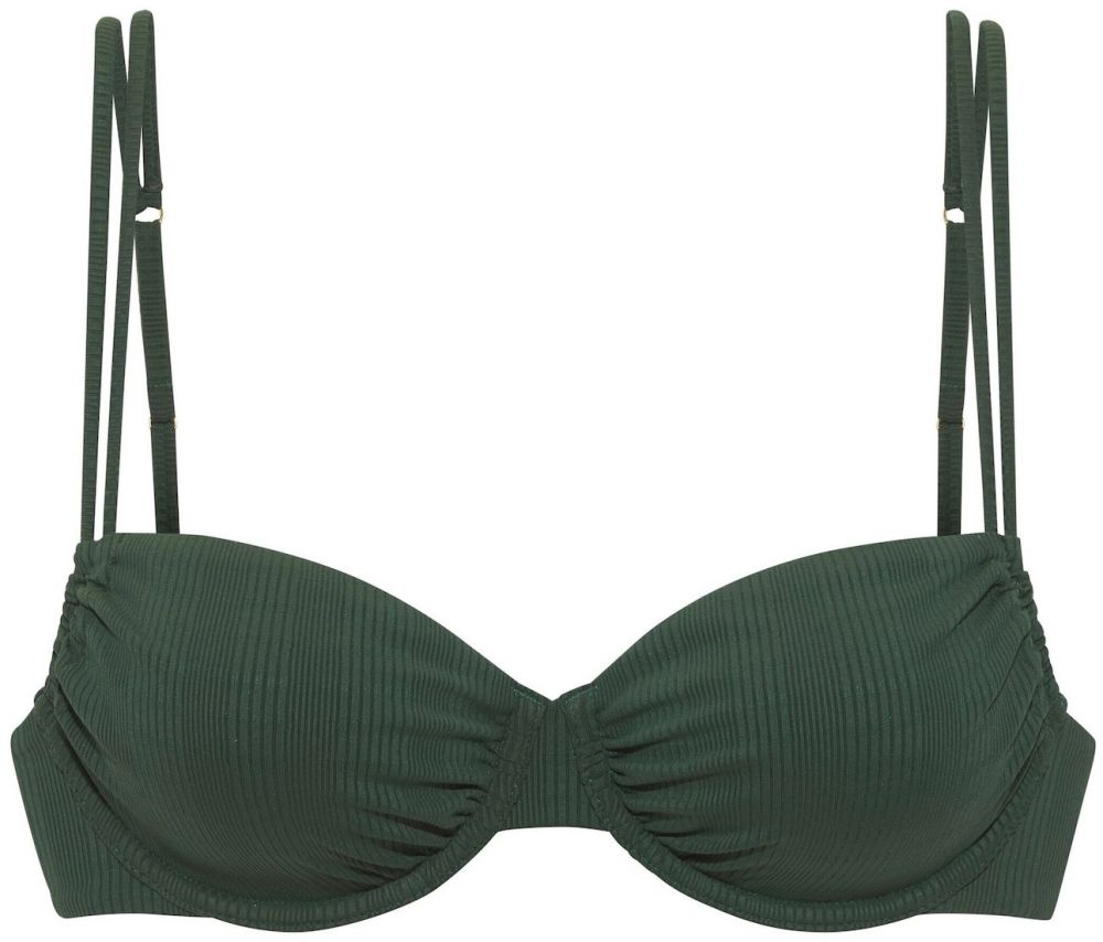 Copenhagen Studios Bikinový top  tmavozelená