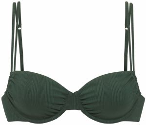Copenhagen Studios Bikinový top  tmavozelená