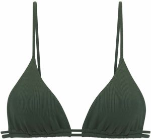 Copenhagen Studios Bikinový top  tmavozelená