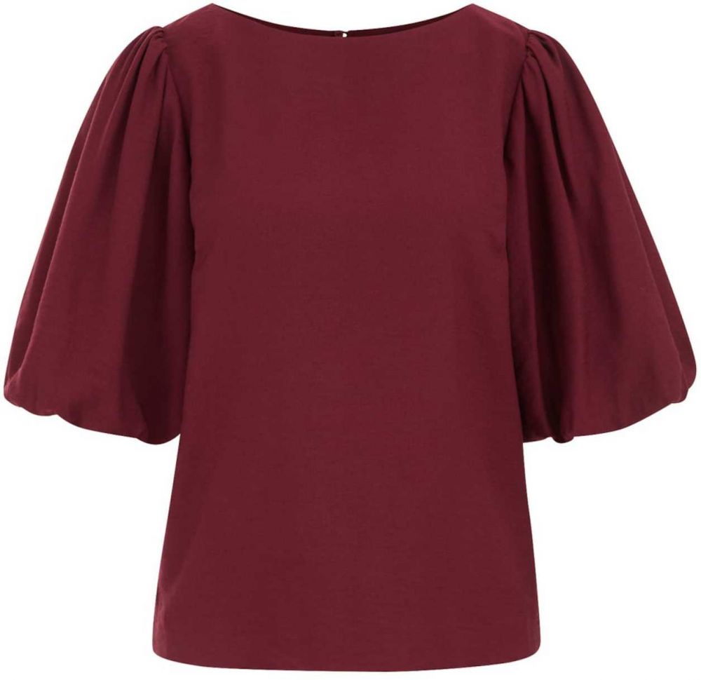 WE Fashion Blúzka  burgundská / vínovo červená