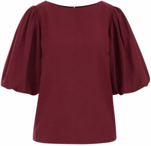 WE Fashion Blúzka  burgundská / vínovo červená