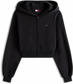 Tommy Jeans Tepláková bunda  čierna