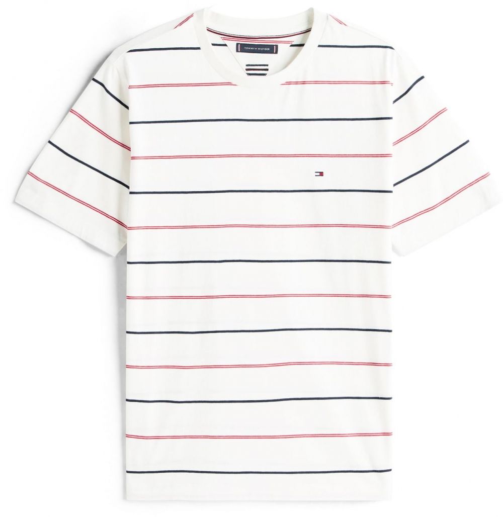 TOMMY HILFIGER Tričko 'ESS SEASONAL'  námornícka modrá / červená / biela