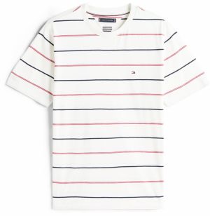 TOMMY HILFIGER Tričko 'ESS SEASONAL'  námornícka modrá / červená / biela