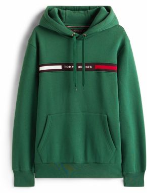 TOMMY HILFIGER Mikina  námornícka modrá / trávovo zelená / červená / biela