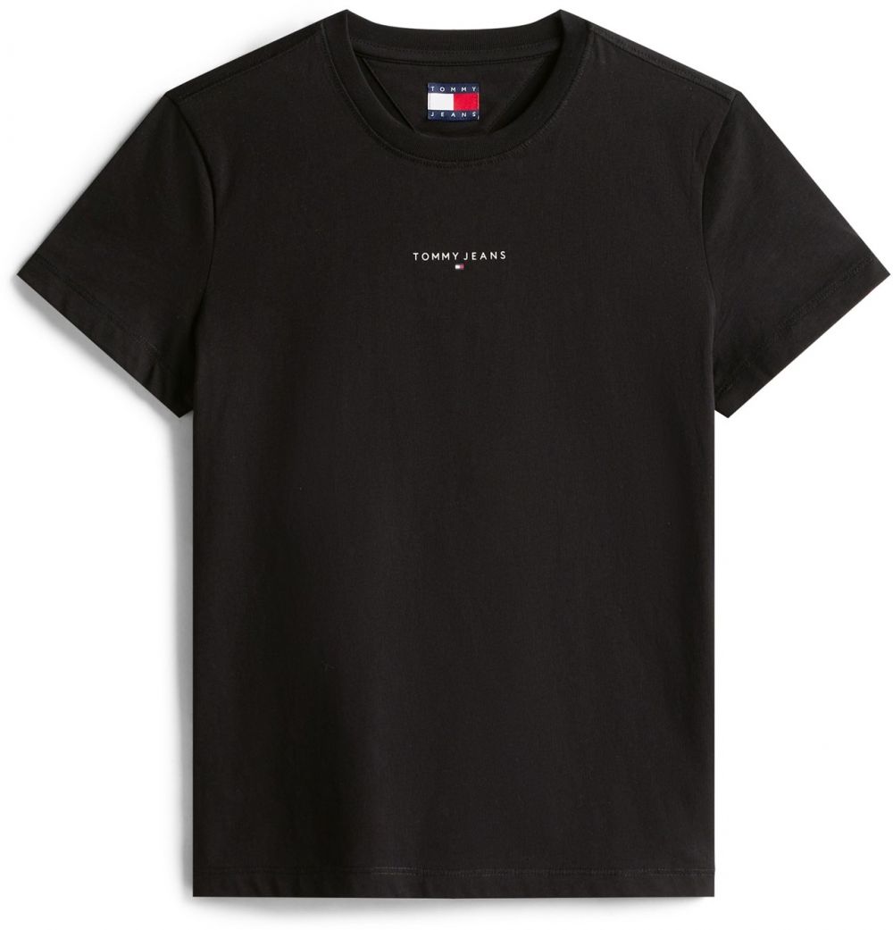 Tommy Jeans Tričko  čierna / biela