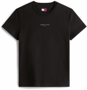Tommy Jeans Tričko  čierna / biela