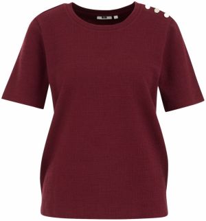 WE Fashion Tričko  vínovo červená