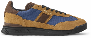Polo Ralph Lauren Nízke tenisky 'VARICK'  námornícka modrá / čokoládová / koňaková