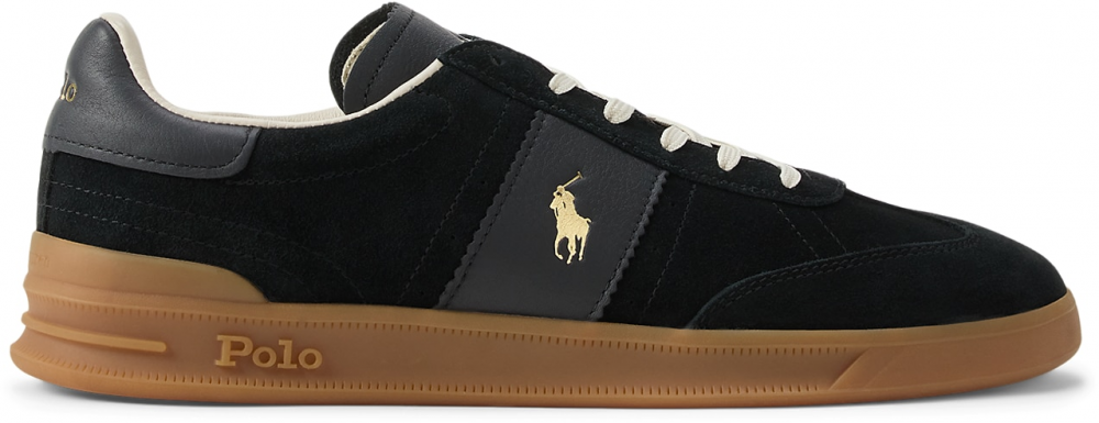 Polo Ralph Lauren Nízke tenisky 'HRT AERA'  zlatá / čierna