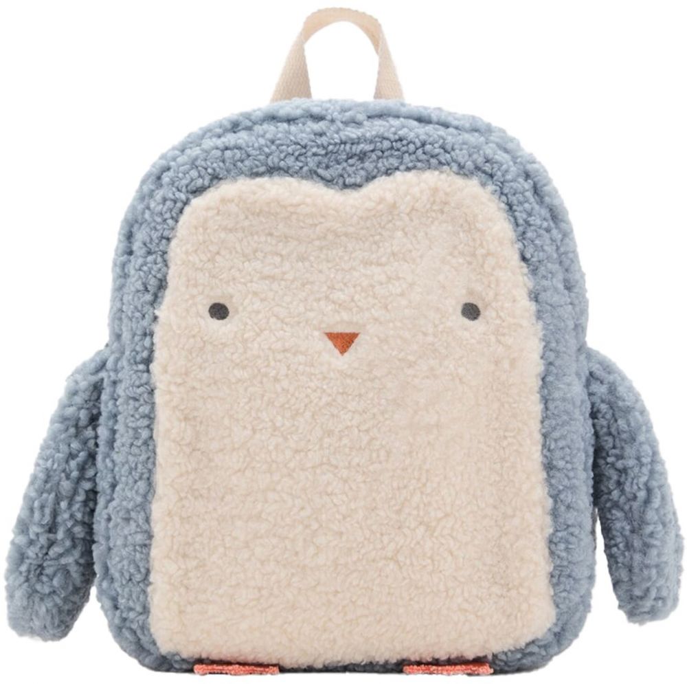 MANGO KIDS Batoh 'PINGU'  krémová / modrosivá / tmavooranžová / čierna