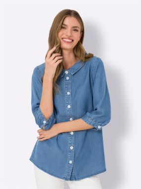 heine Blúzka  modrá denim
