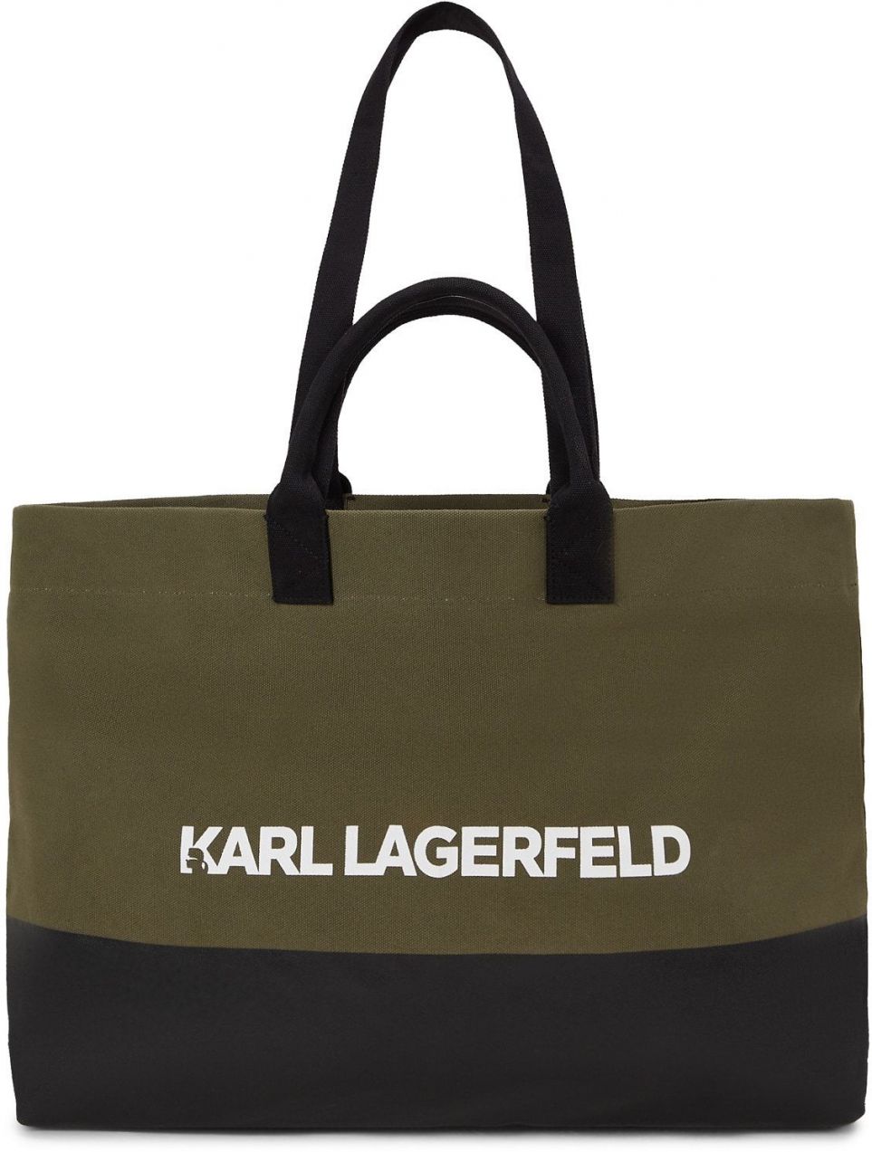 Karl Lagerfeld Shopper  olivová / čierna / biela