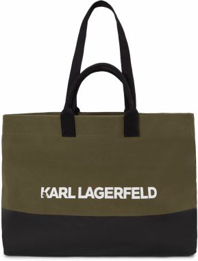 Karl Lagerfeld Shopper  olivová / čierna / biela