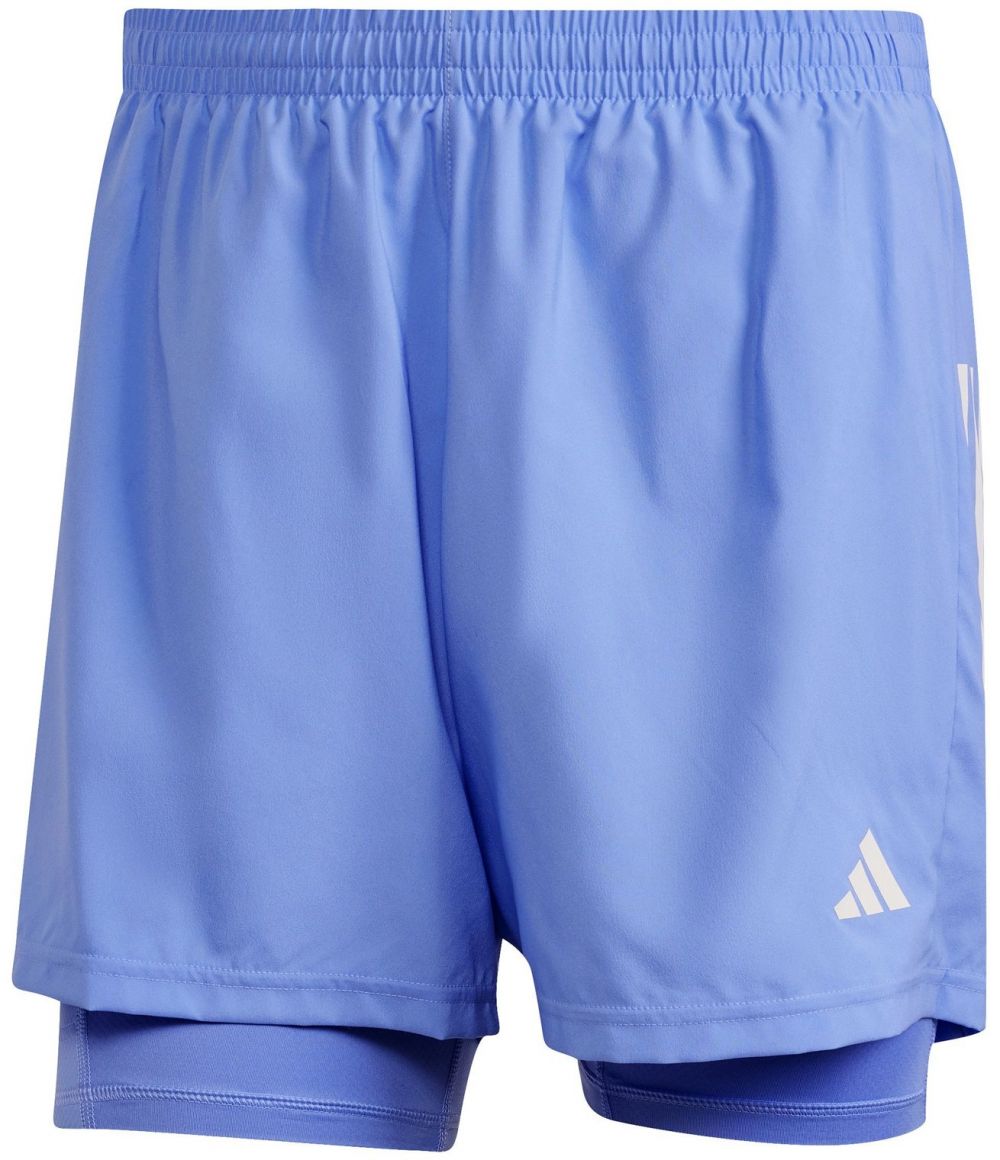 ADIDAS PERFORMANCE Športové nohavice 'Own The Run'  modrá denim / biela