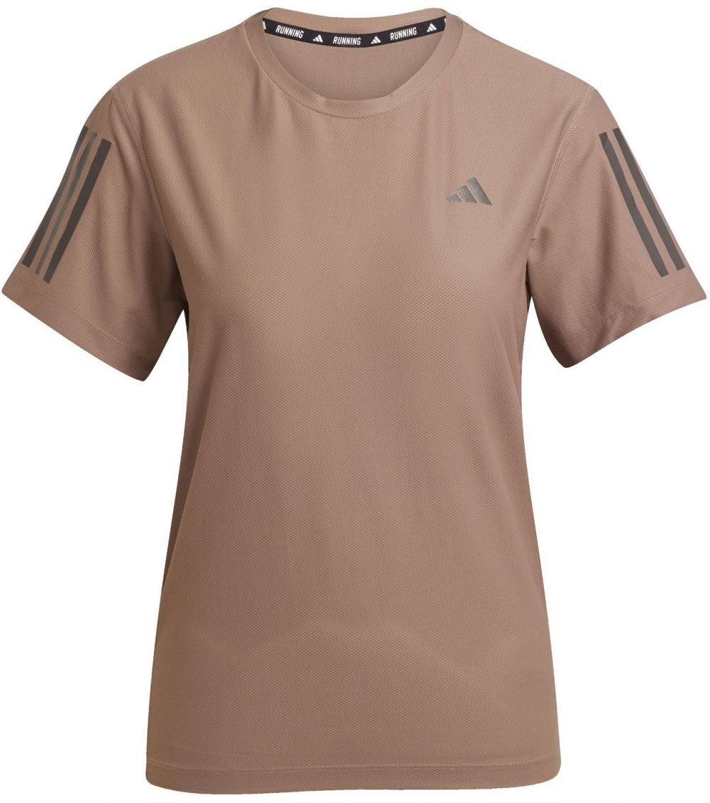 ADIDAS PERFORMANCE Funkčné tričko 'Own The Run'  kapučíno / tmavosivá