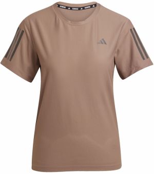 ADIDAS PERFORMANCE Funkčné tričko 'Own The Run'  kapučíno / tmavosivá