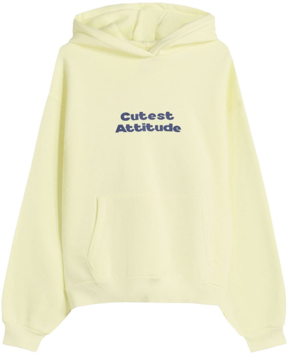 Bershka Mikina  tmavomodrá / limetková