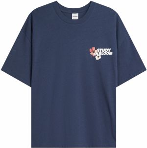 Bershka Tričko  námornícka modrá / svetložltá / ružová / červená