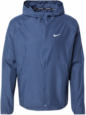 NIKE Športová bunda 'Miler'  enciánová / biela